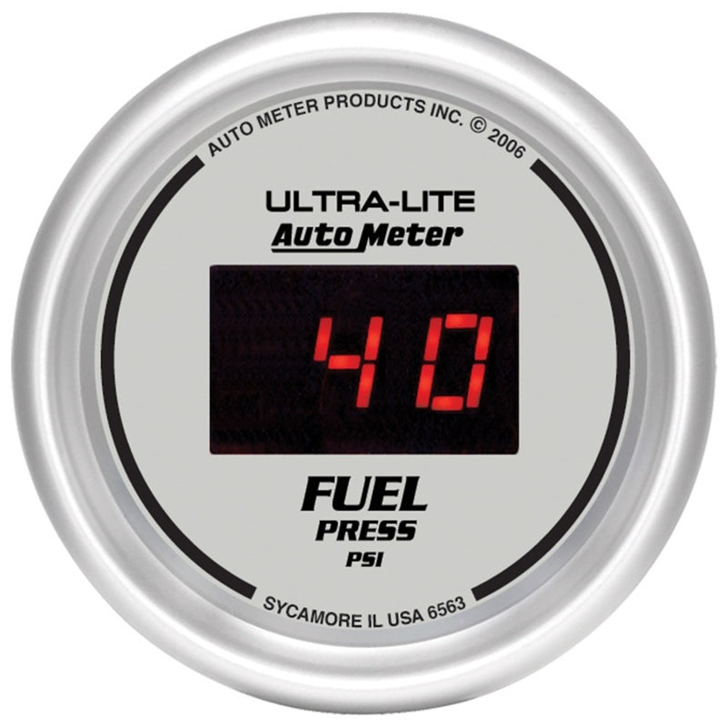 Autometer Ultra-Lite 52MM 5-100 PSI Digital Fuel Pressure Gauge