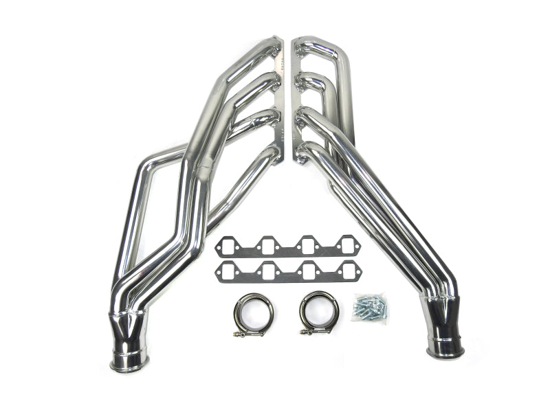 JBA 6616SJS | 65-73 FORD MUSTANG 351W SBF 1-3/4IN PRIMARY SILVER CTD LONG TUBE HEADER; 1965-1973 - eliteracefab.com