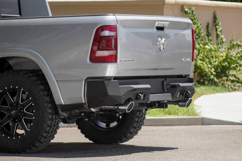 Addictive Desert Designs 2019 Ram 1500 Hammer Stealth Fighter Rear Bumper w/ 6 Sensor Cutouts - eliteracefab.com