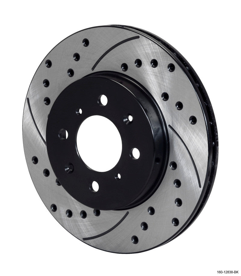 Wilwood Rotor-.68in Offset-SRP-BLK-Drill-RH 10.32 x .83 - 4 x 3.93 - eliteracefab.com