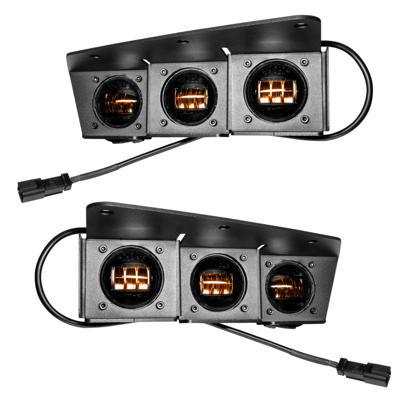 Oracle High 21-22 Ford Bronco Triple LED Fog Light kit for Steel Bumper ORACLE Lighting