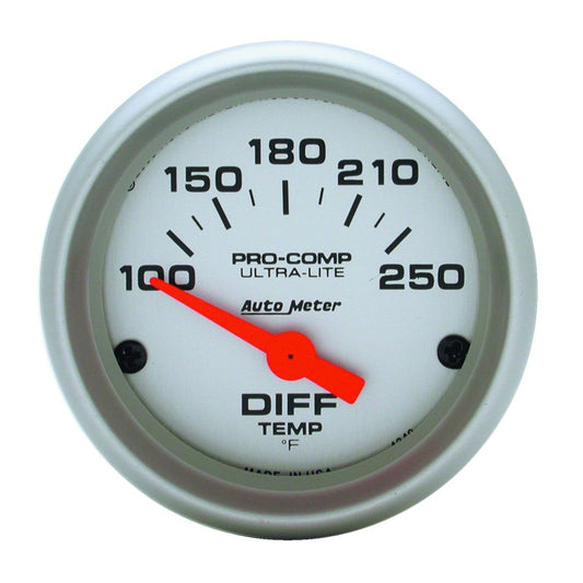 Autometer Ultra-Lite 52mm 100-250 Deg F Electronic Differential Temperature Gauge 4349