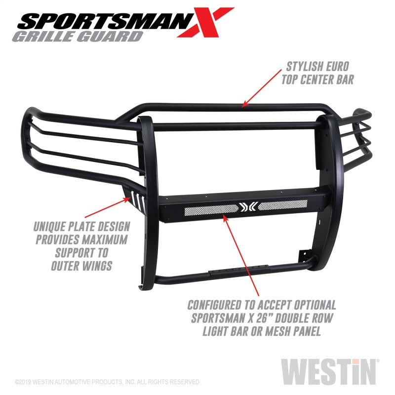 Westin 14-20 Toyota Tundra Sportsman X Grille Guard - Textured Black - eliteracefab.com