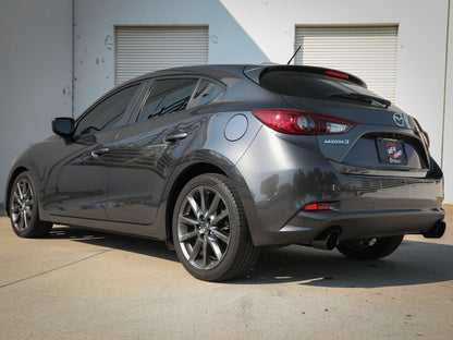 aFe Takeda 2-1/2in 304 SS Axle-Back Exhaust w/ Black Tip 14-18 Mazda 3 L4 2.0L/2.5L aFe