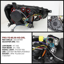 Load image into Gallery viewer, Spyder Mitsubishi Lancer/EVO-10 08-14 Projector Xenon/HID- LED Halo DRL Blk PRO-YD-ML08-HID-DRL-BK - eliteracefab.com