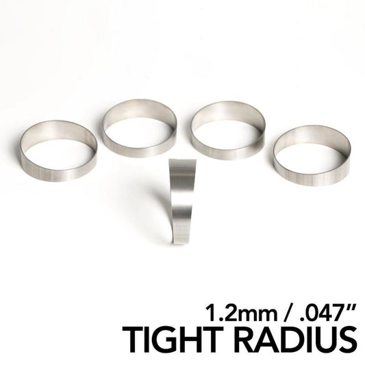Ticon 1.25in 45° 1.7D/2.13in CLT TR 1.2mm/.047in Wall Titanium Pie Cuts 5pk