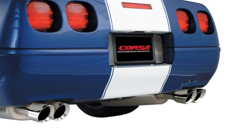 Corsa 96-96 Chevrolet Corvette C4 5.7L V8 LT4 Polished Sport Cat-Back Exhaust - eliteracefab.com