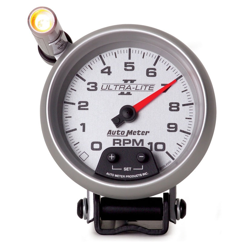 Autometer Ultra-Lite II 3-3/4in 10000 RPM Pedestal Mount Mini-Monster Tachometer 4990