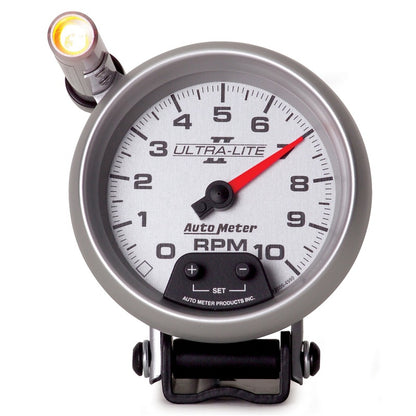 Autometer Ultra-Lite II 3-3/4in 10000 RPM Pedestal Mount Mini-Monster Tachometer 4990