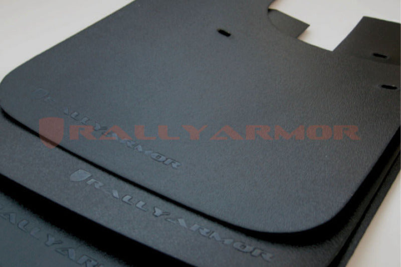 Rally Armor Basic Mudflaps Black Logo 1993-2001 Impreza - eliteracefab.com