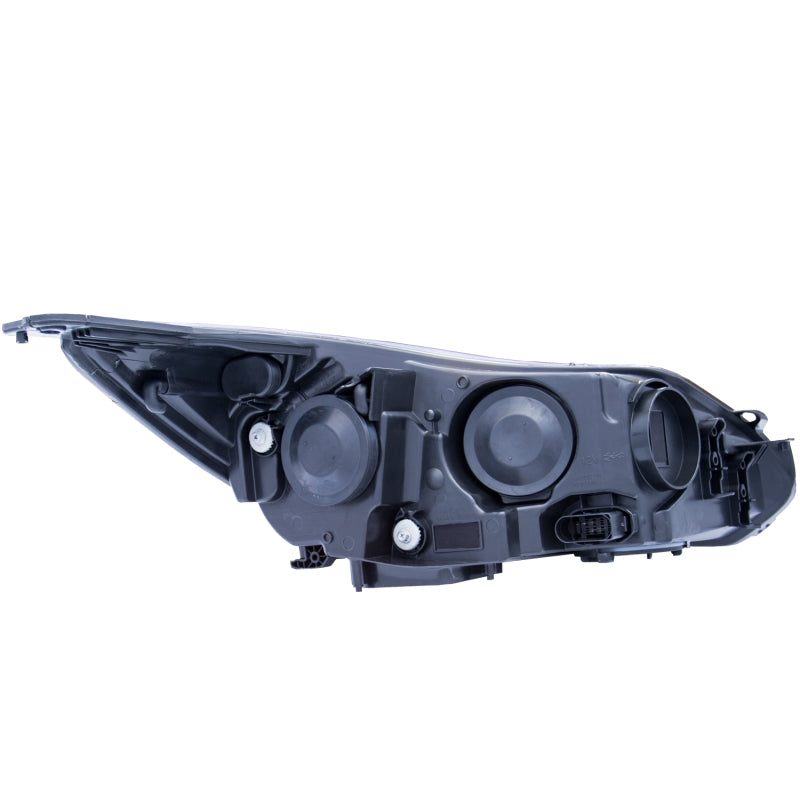 ANZO USA Ford Focus Projector Headlights W/ Plank Style Design Black; 2012-2014 - eliteracefab.com