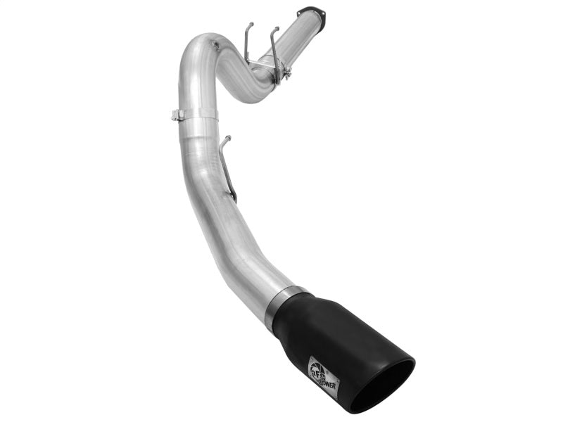 aFe Atlas Exhausts 5in DPF-Back Aluminized Steel Exhaust Sys 2015 Ford Diesel V8 6.7L (td) Black Tip aFe