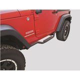 Rampage 2007-2018 Jeep Wrangler(JK) Side Bar Drop Step Slimline - Black