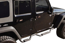 Load image into Gallery viewer, Rampage 2007-2018 Jeep Wrangler(JK) Unlimited Side Bar Drop Step Slimline - Black - eliteracefab.com