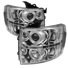 Load image into Gallery viewer, Spyder Chevy Silverado 1500 07-13 Projector Headlights LED Halo LED Chrm PRO-YD-CS07-HL-C - eliteracefab.com
