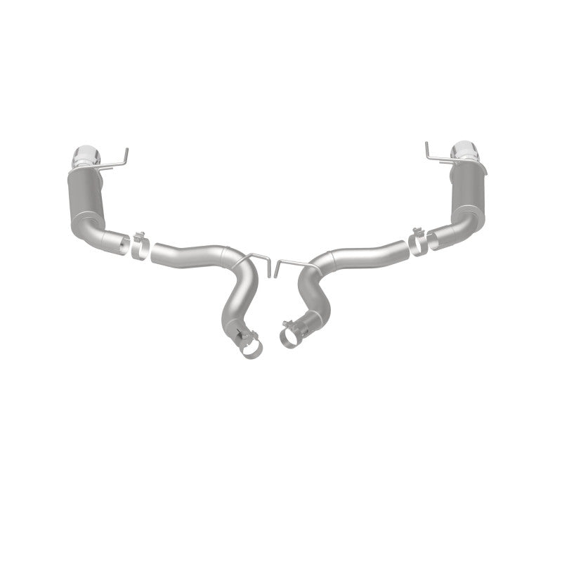 MagnaFlow Axle Back, SS, 3in, Competition, Dual Split Polished 4.5in Tip 2015 Ford Mustang GT V8 5.0 Magnaflow