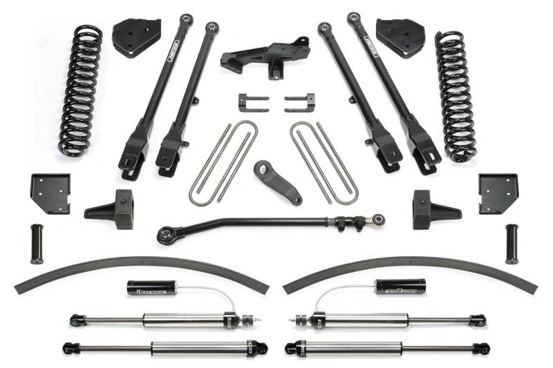 Fabtech 17-21 Ford F250/F350 4WD Diesel 8in 4Link Sys w/Coils & Dl Resi Shks - eliteracefab.com