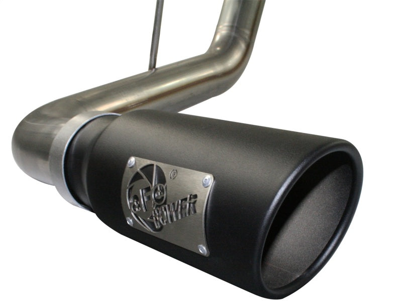 aFe MACHForce XP Exhausts Cat-Back SS-409 EXH CB Toyota Tundra 10-11 V8-5.7L 145.7 WB (blk tip) - eliteracefab.com