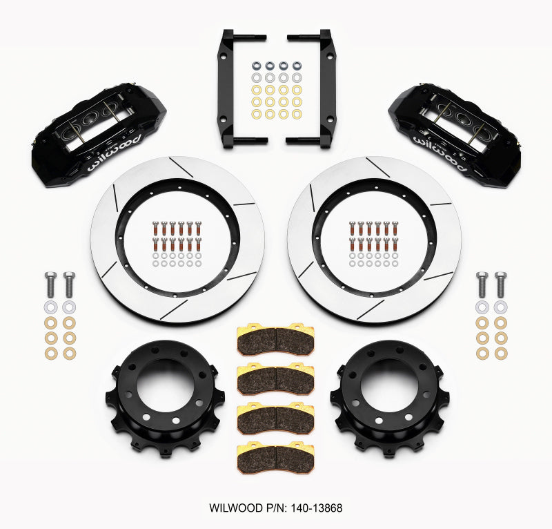 Wilwood TX6R Rear Kit 15.50in Black 2005-2012 Ford F250/F350 4WD Wilwood
