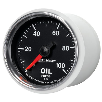 Autometer GS 52mm 0-100 PSI Mechanical Oil Pressure Gauge 3821