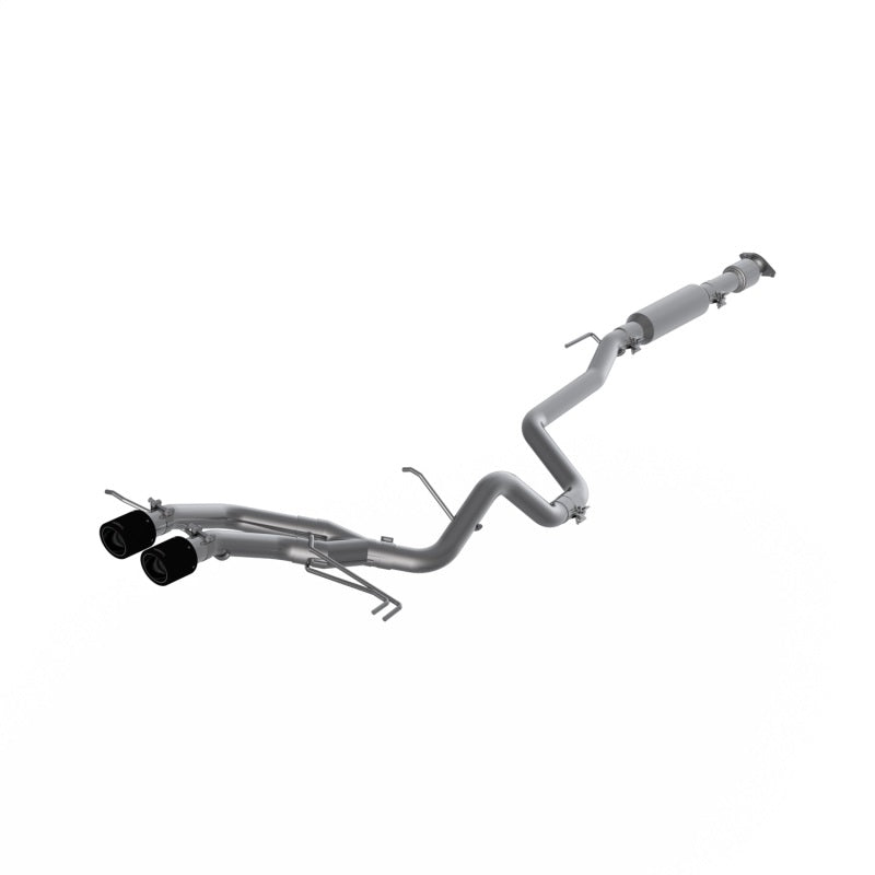 MBRP 13-18 Hyundai Veloster Turbo Dual Exit T409 2 1/2in Cat Back w/ Carbon Fiber Tips - eliteracefab.com