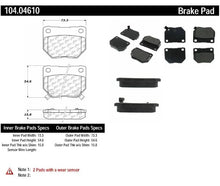 Load image into Gallery viewer, POSIQUIET 89-96 NISSAN 300ZX SEMI-METALLIC REAR BRAKE PADS, 104.04610 - eliteracefab.com