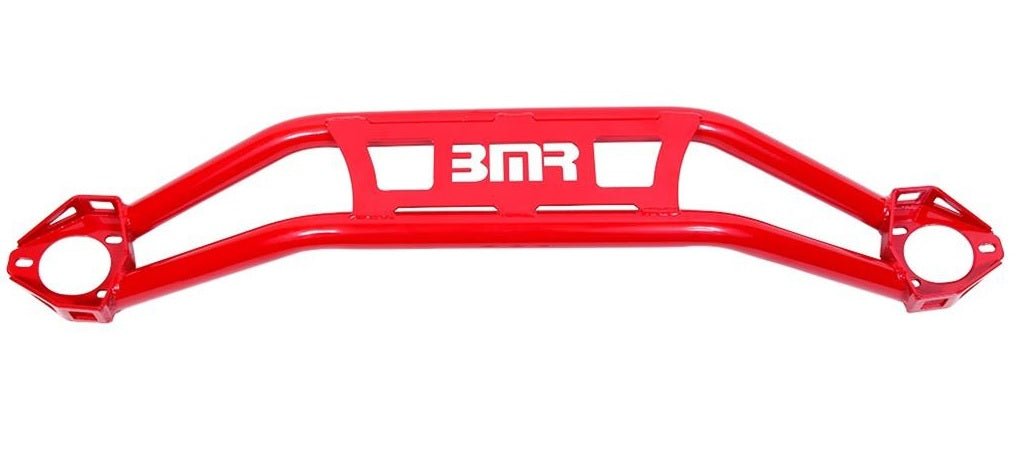 BMR 08-18 DODGE CHALLENGER FRONT STRUT TOWER BRACE - RED (TWIN TUBE DESIGN) - eliteracefab.com