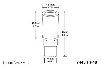 Diode Dynamics 7443 LED Bulb HP48 LED - Red (Pair) Diode Dynamics