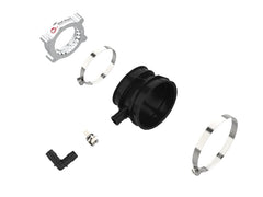 aFe 2020 Vette C8 Silver Bullet Aluminum Throttle Body Spacer Works w/ Factory Intake Only - Silver - eliteracefab.com
