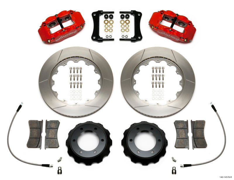 Wilwood Narrow Superlite Red 6R Front Kit 14in Slotted Rotor w/ Lines 05-15 Toyota Tacoma Wilwood