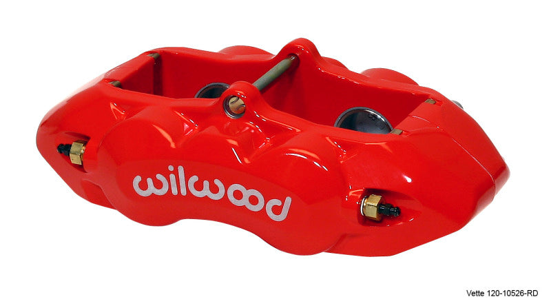 Wilwood Caliper-D8-4 Rear Red 1.38in Pistons 1.25in Disc Wilwood