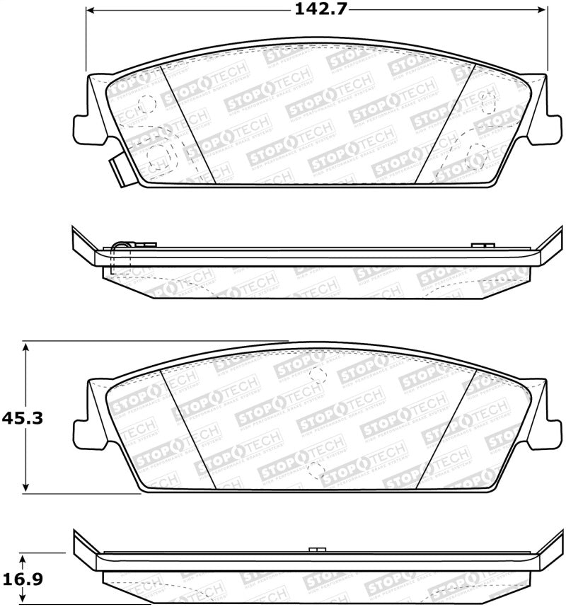 StopTech Street Brake Pads - eliteracefab.com