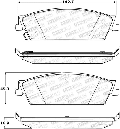 StopTech Street Brake Pads - eliteracefab.com