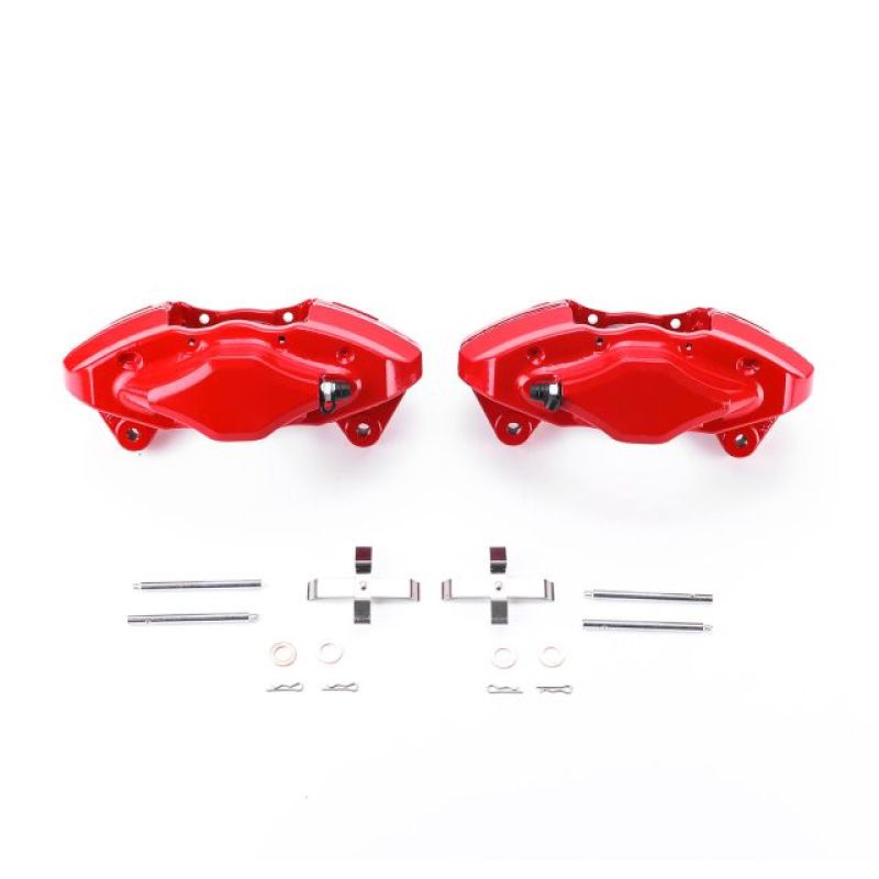 Power Stop 08-14 Subaru Impreza Rear Red Calipers w/o Brackets - Pair - eliteracefab.com