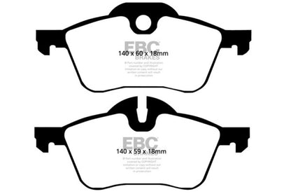 EBC 02-03 Mini Hardtop 1.6 Ultimax2 Front Brake Pads - eliteracefab.com