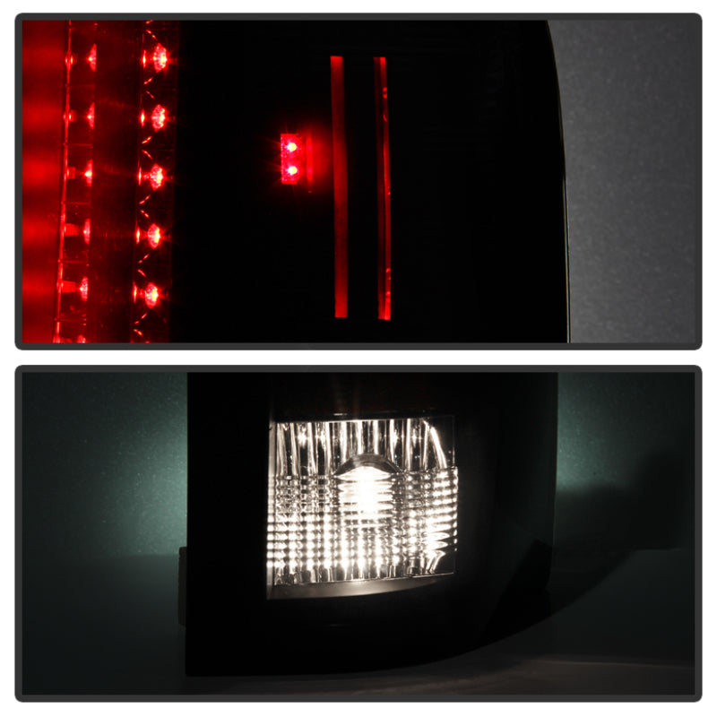 Spyder Chevy Silverado 07-13 LED Tail Lights Blk ALT-YD-CS07-LED-BK - eliteracefab.com