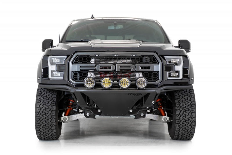 Addictive Desert Designs 17-20 Ford Raptor Pro Add-On Light Hoop - Hammer Black