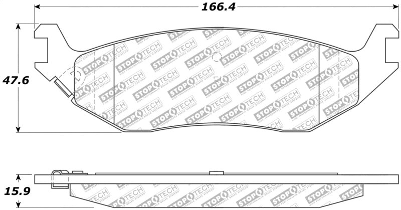 StopTech Street Select Brake Pads - Front - eliteracefab.com