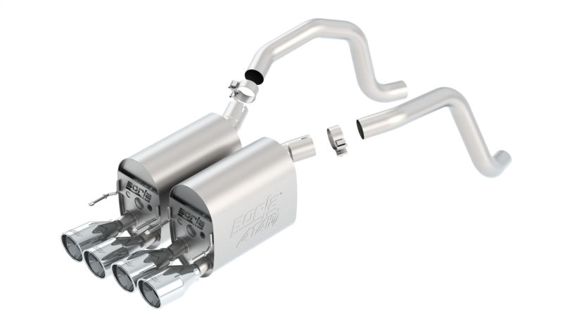 2005-2008 Chevrolet Corvette Axle-Back Exhaust System ATAK Part # 11816 - eliteracefab.com