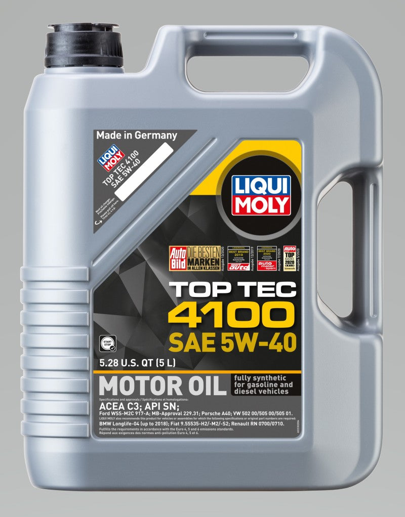 LIQUI MOLY 5L Top Tec 4100 Motor Oil 5W40