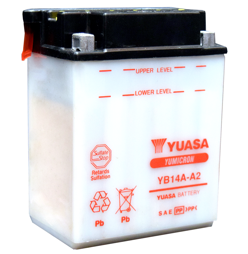 Yuasa YB14A-A2 Yumicron CX 12 Volt Battery Yuasa Battery