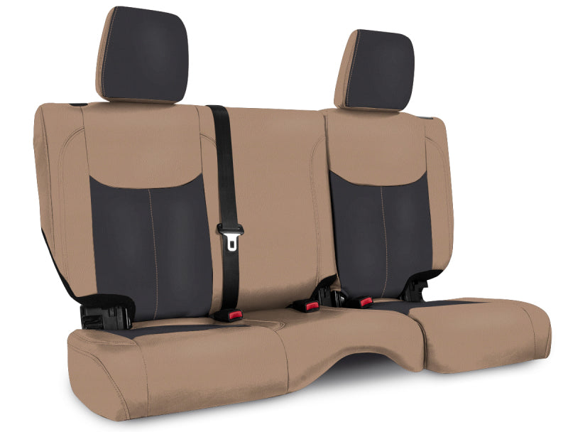 PRP 13-18 Jeep Wrangler JKU Rear Seat Cover/4 door - Black/Tan B024-04