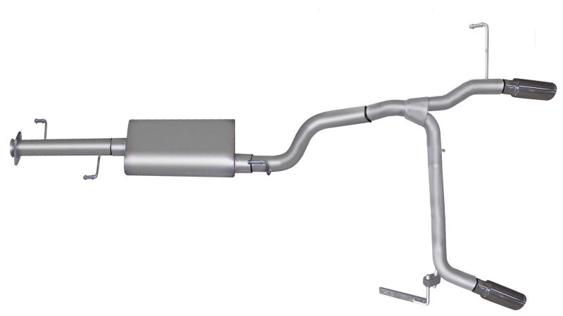 Gibson 07-14 Toyota FJ Cruiser Base 4.0L 2.5in Cat-Back Dual Split Exhaust - Aluminized - eliteracefab.com