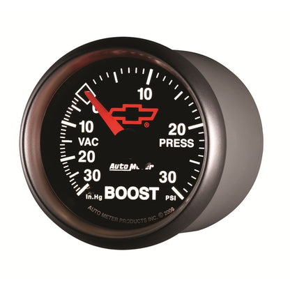 Autometer Sport-Comp II GM 52mm 30 PSI Mechanical Boost Vacumm Gauge 3603-00406