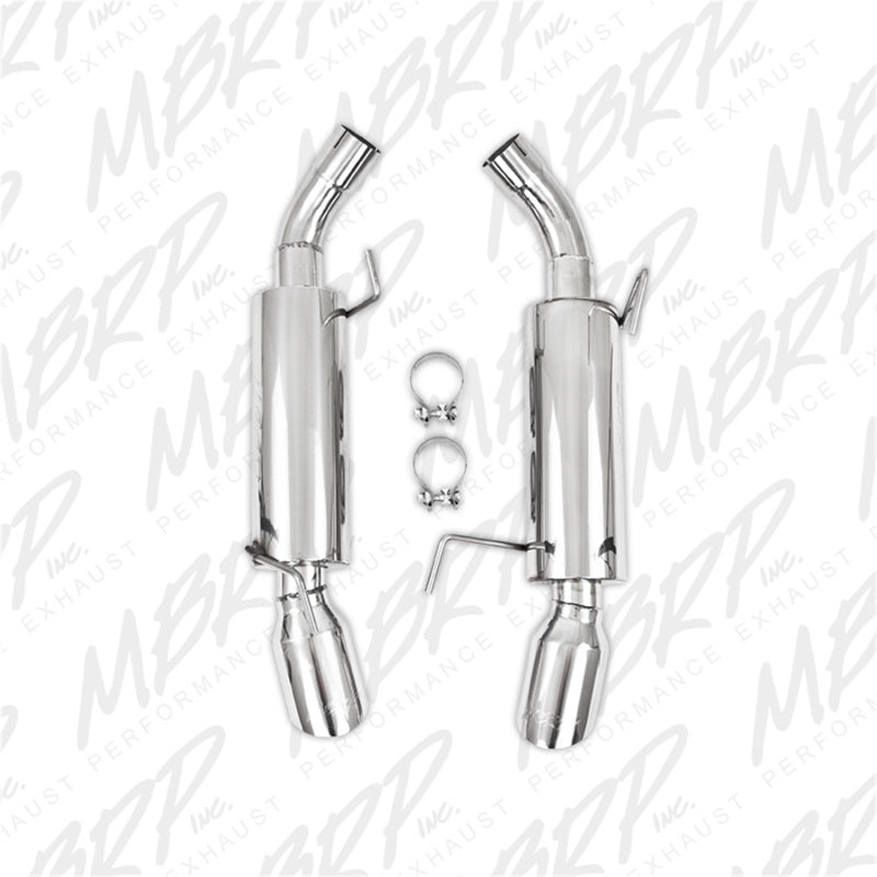 MBRP 05-10 Ford Mustang GT 5.0/Shelby GT500 Dual Mufflers Axle Back Split Rear T304 - eliteracefab.com