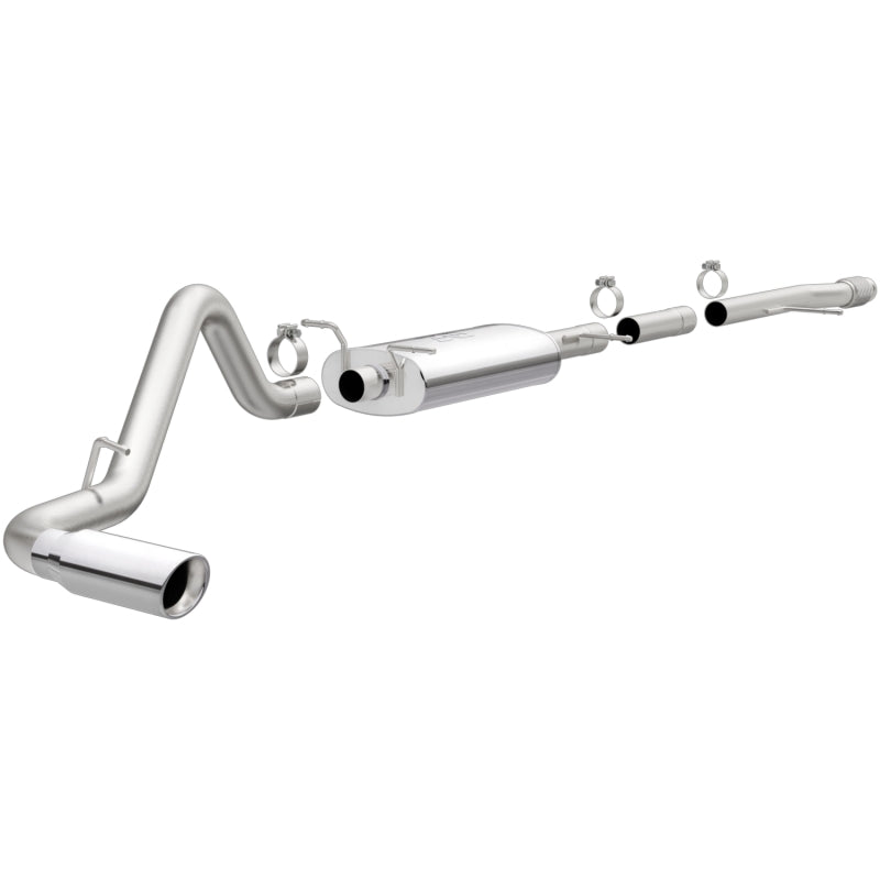 Magnaflow 14 Chevy Silverado V8 5.3L CC/EC Cab Single P/S Rear Exit Stainless Cat Back Perf Exhaust - eliteracefab.com