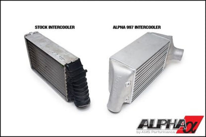 AMS Performance Porsche 997.2TT Alpha Intercooler System (For Stock Framed Turbos) - eliteracefab.com