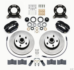 Wilwood Forged Dynalite-M Front Kit 11.30in 1 PC Rotor&Hub 1970-1973 Mustang Disc & Drum Spindle - eliteracefab.com