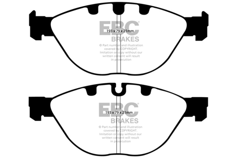 EBC 06-10 BMW M5 5.0 (E60) Redstuff Front Brake Pads - eliteracefab.com