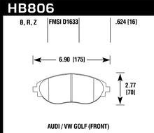 Load image into Gallery viewer, Hawk 16-17 Audi A6 HPS 5.0 Front Brake Pads - eliteracefab.com